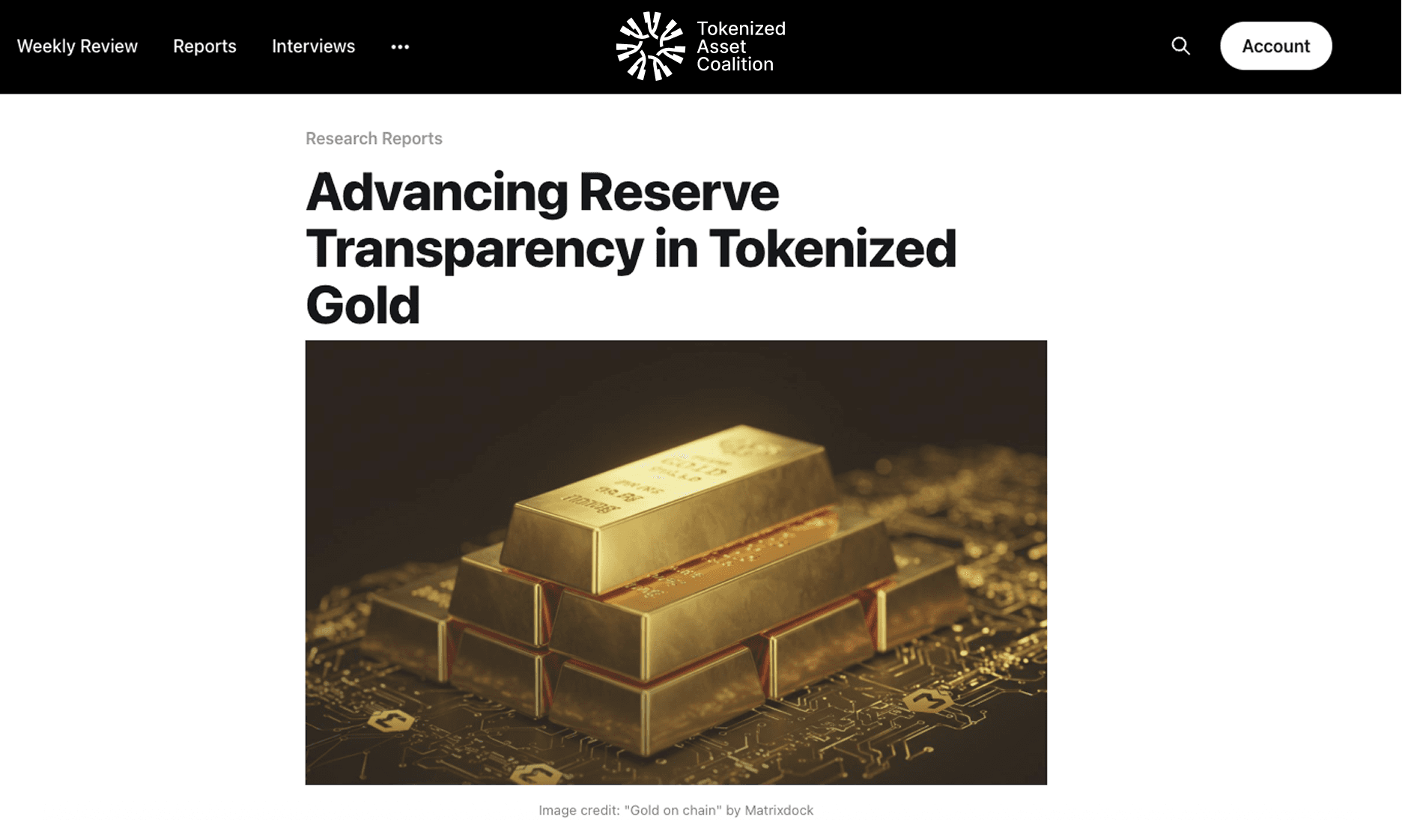 Matrixdock XAUm: Raising the Bar for Transparency in Tokenized Gold